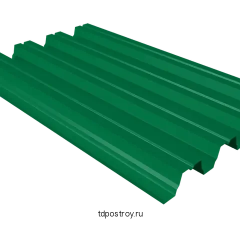 Профнастил Н75 зелёный RAL 6029 0,5 мм
